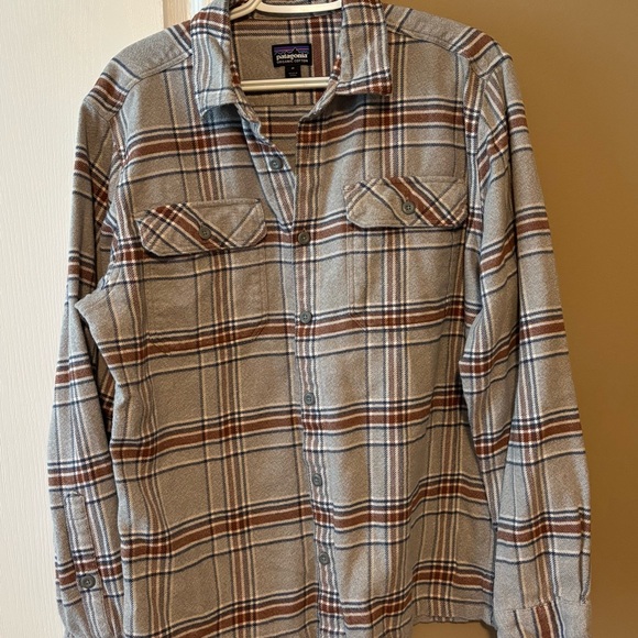 Patagonia Other - Patagonia Men's Fjord Organic Cotton Plaid Flannel Shirt Size M